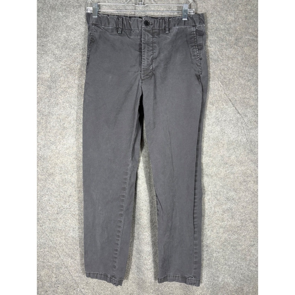 Banana Republic Lived-In Chino Slim‎ Fit Gray Stretch Pants Mens 31x30 Washwell